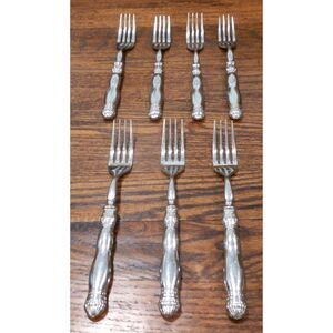 Southern Living Gallery Silverware Flatware 8 1/4" Forks Lot of 7